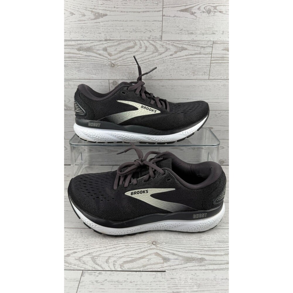 Brooks Ghost 16 1204071D090 Black 7.5D Women Sneaker Athletic Running Shoes #122